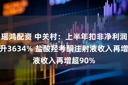 瑶鸿配资 中关村：上半年扣非净利润同比提升3634% 盐酸羟考酮注射液收入再增超90%