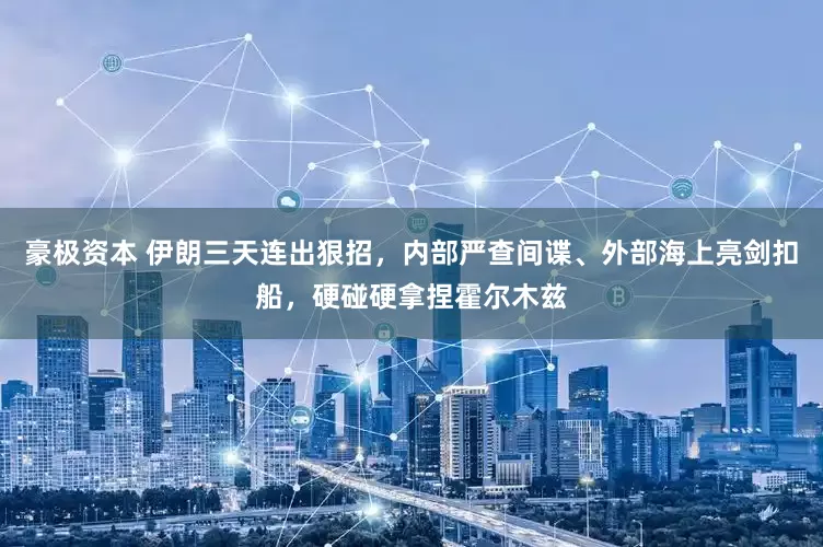 豪极资本 伊朗三天连出狠招，内部严查间谍、外部海上亮剑扣船，硬碰硬拿捏霍尔木兹
